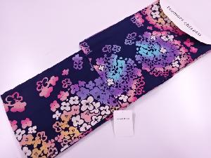 新品　ブランド浴衣　女性　TSUMORI CHISATO　紫陽花模様浴衣（フリーサイズ）（日本製）（紺）